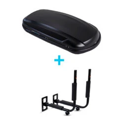 Dachbox Norauto Bermude 400 In Anthrazit, Volumen: 421 Liter Inkl. Wandhalter