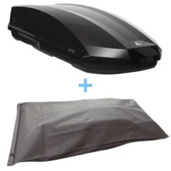 Lanco Dachbox DBX50, Schwarz Glänzend Inklusive Schutztasche