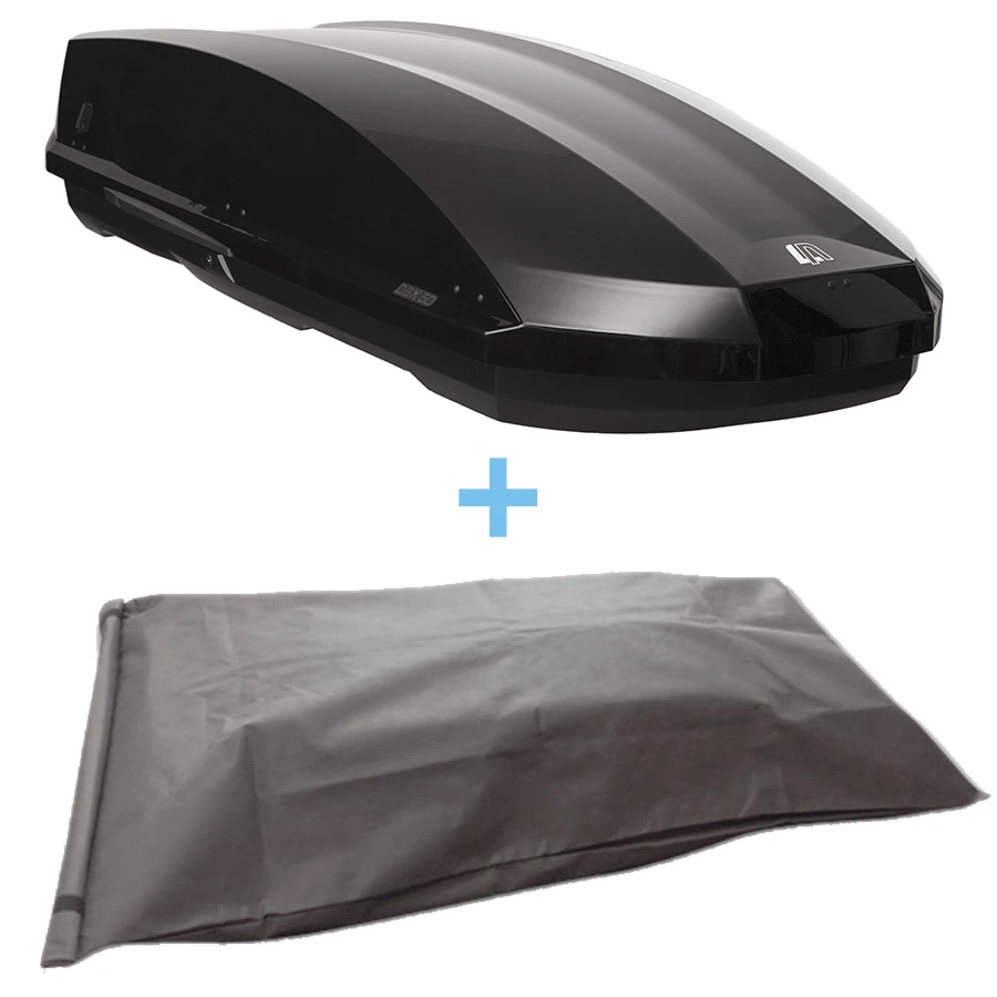 Lanco Dachbox DBX50, Schwarz Glänzend Inklusive Schutztasche 1 Lanco Dachbox DBX50, Schwarz Glänzend Inklusive Schutztasche