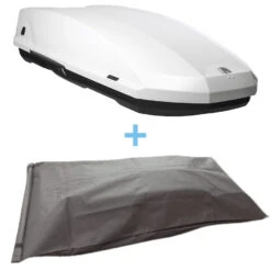 Lanco Dachbox DBX50, Weiß Glänzend Inklusive Schutztasche