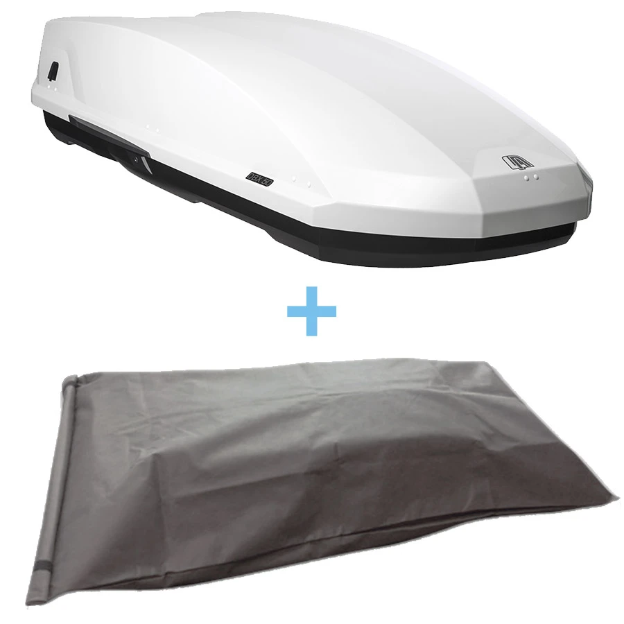 Lanco Dachbox DBX50, Weiß Glänzend Inklusive Schutztasche 1 Lanco Dachbox DBX50, Weiß Glänzend Inklusive Schutztasche