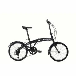 Wayscral Klapprad "Takeway 100 Noir", 20" Zoll, Klapprad In Schwarz Mit Stahlrahmen, 6-Gang Schaltung Und Batteriebetriebe LED-Beleuchtung