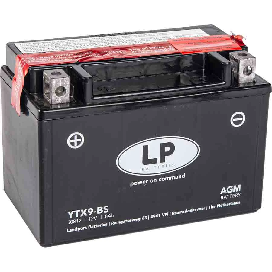 Landport YTX9-BS AGM Motorrad Batterie, 12 V 8 AH 1 Landport YTX9-BS AGM Motorrad Batterie, 12 V 8 AH