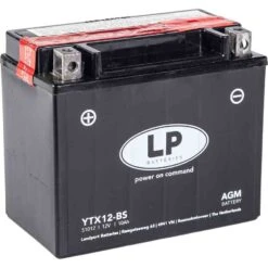 Landport YTX12-BS AGM Motorrad Batterie, 12 V 10 AH