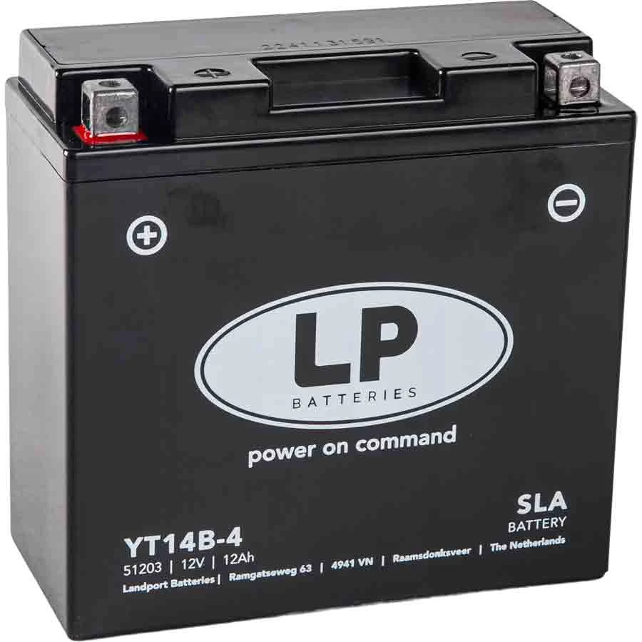 Landport YT14B-4 SLA Motorrad Batterie, 12 V 12 AH 1 Landport YT14B-4 SLA Motorrad Batterie, 12 V 12 AH