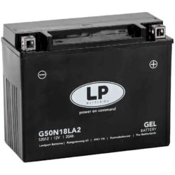 Landport G50N18LA2 GEL Motorrad Batterie, 12 V 20 AH