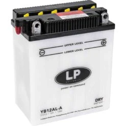 Landport YB12AL-A Motorrad Batterie Inkl. Befüllung Batteriesäure, 12V, 12Ah