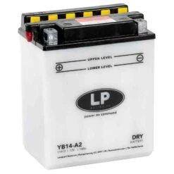 Landport YB14-A2 Motorrad Batterie Inkl. Befüllung Batteriesäure, 12V, 14Ah