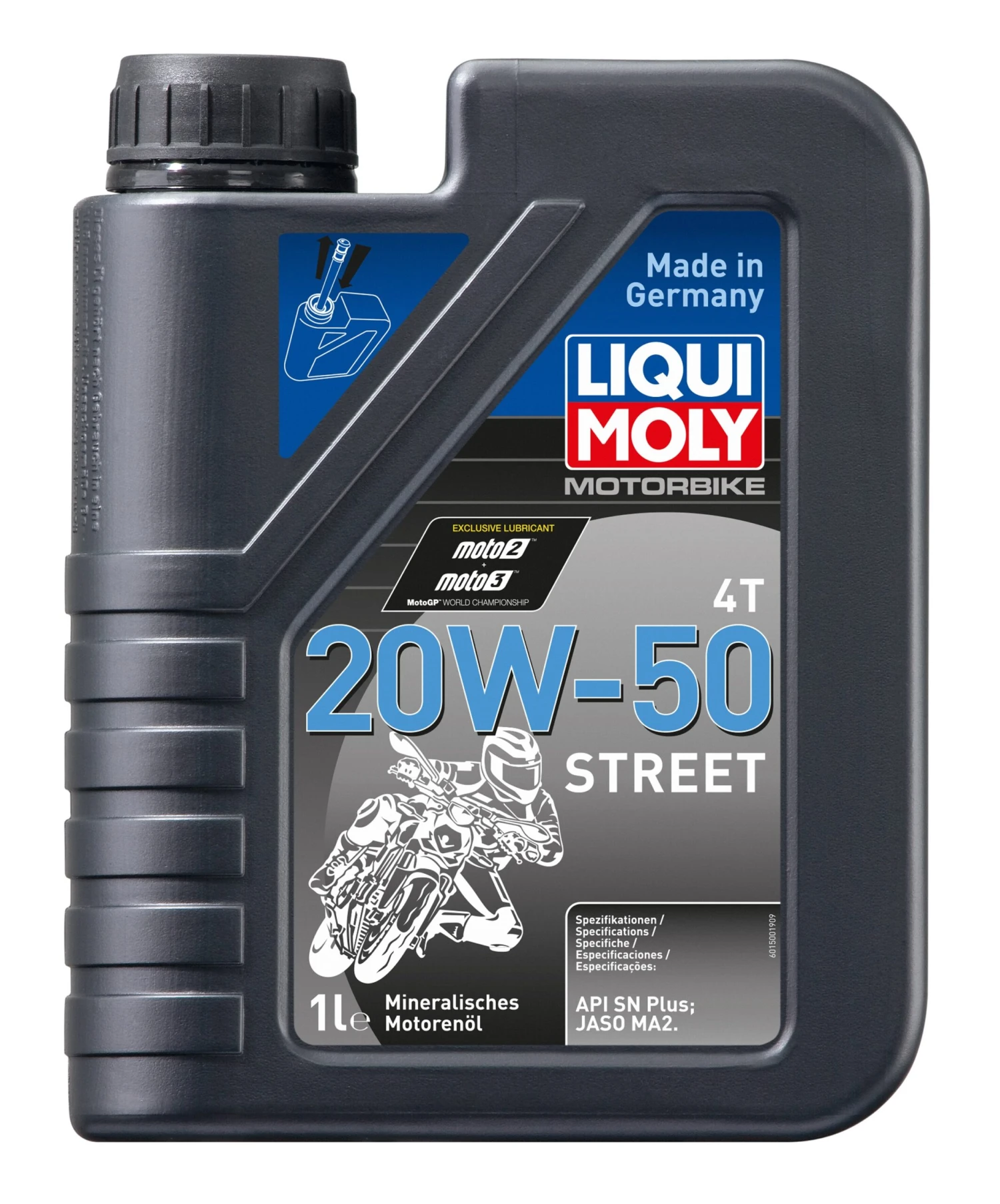 Liqui Moly Motorbike 4T 20W-50 Street Motorrad Motoröl, 1 L 1 Liqui Moly Motorbike 4T 20W-50 Street Motorrad Motoröl, 1 L