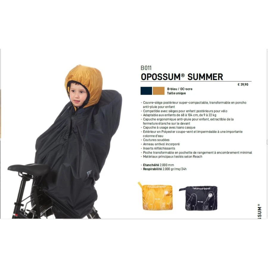 Regenponcho Für Fahrradkindersitze, Blau, 1 Stück 1 Regenponcho Für Fahrradkindersitze, Blau, 1 Stück