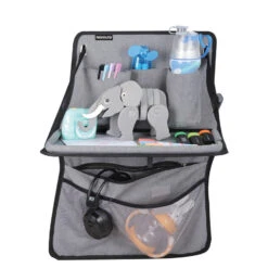 Rückenlehnenschutz Mit Klapptisch, Von Norauto, Grau, 1 Stück