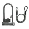 Fahrrad-Bügel-/Seilschlosskombination, 115 Cm, Wayscral