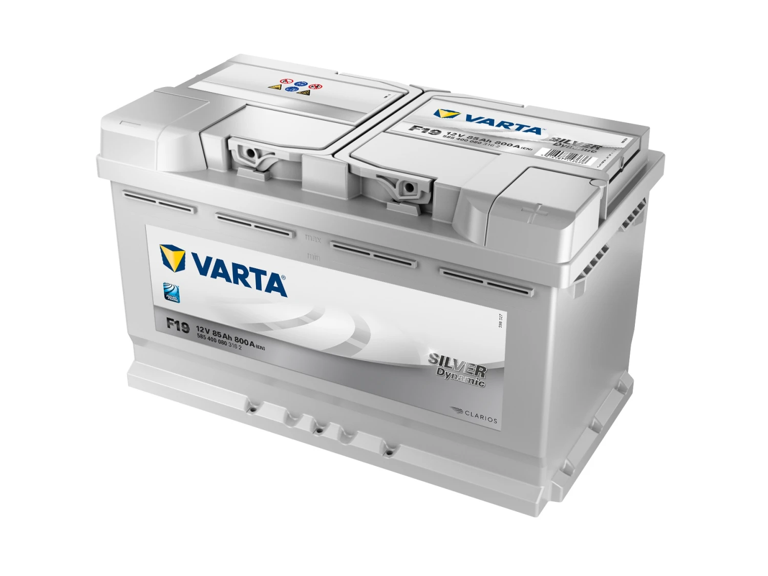 VARTA Silver Dynamic Autobatterie F19, 585 400 080, 85 Ah, 800 A 1 VARTA Silver Dynamic Autobatterie F19, 585 400 080, 85 Ah, 800 A